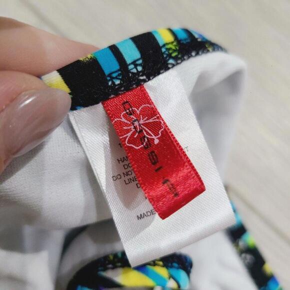 Gossip Swimsuit Bottom Scrunched Black Blue And Green - Picture 5 of 5